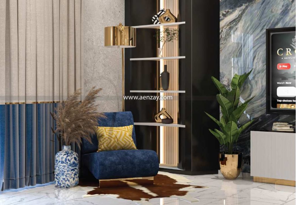 Lounge Area Rack Design
